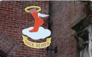 Sock Heaven Blade Sign