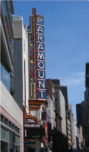 Paramount Marquee Sign with LED Lights