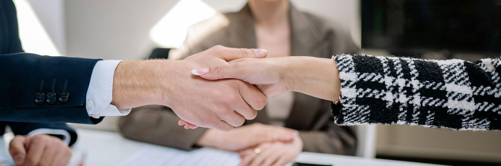 businesspeople shaking hands