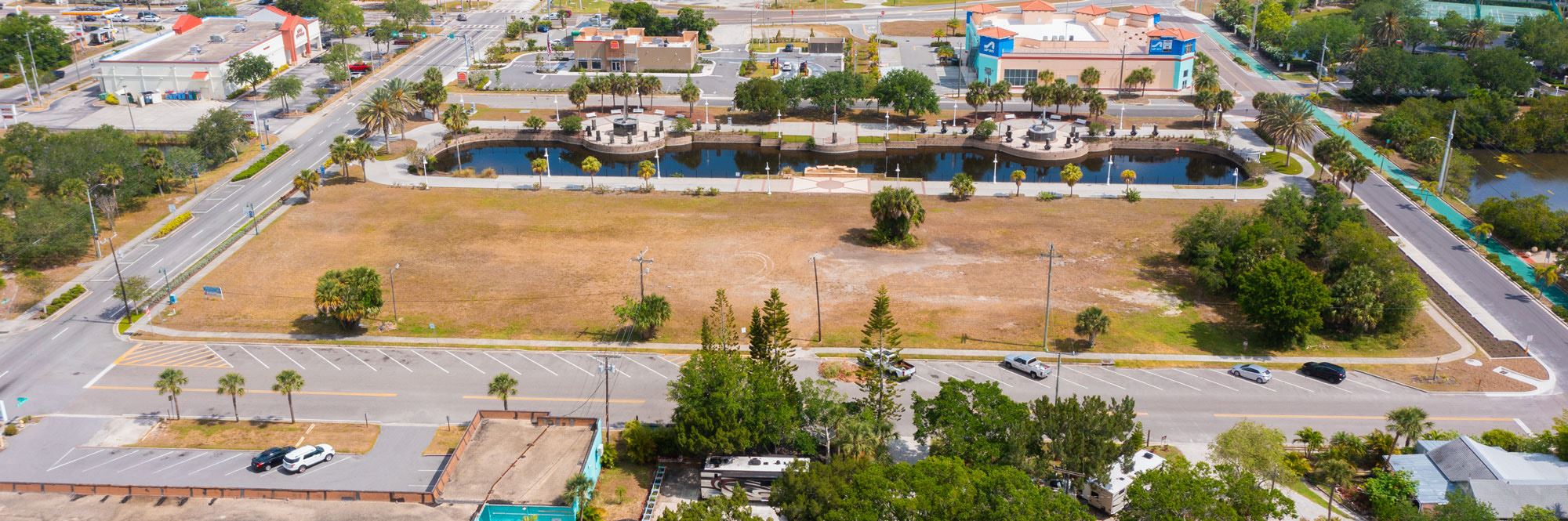 aerial image of site