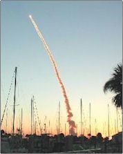 Marina View of a Rocket launch
