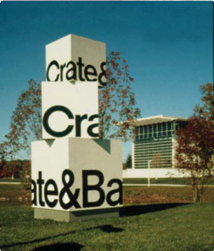 Crate and Barrel Monument Sign